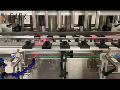 Μηχανή πλήρωσης γυάλινων δοχείων για μέλι με γραμμική αντλία με έμβολο